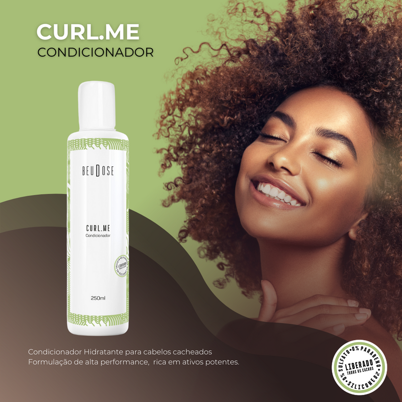 Condicionador CurlMe 250ml - Hidratação Intensa e Definição de Cachos