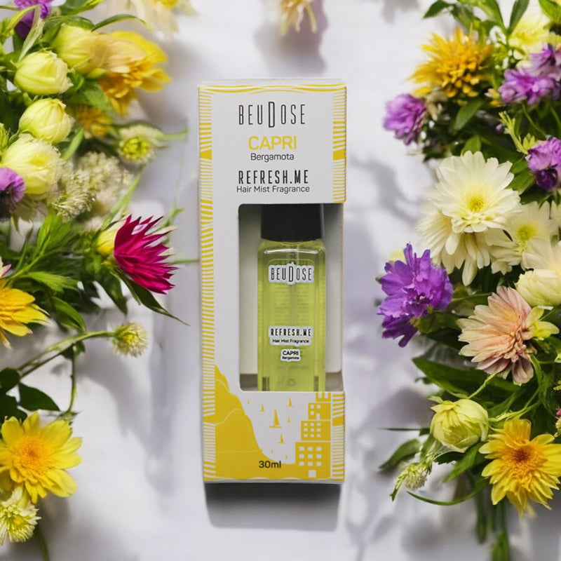 Perfume Capilar  Refresh.Me Capri Bergamota 30ml - Fragrância Refrescante para Cabelos