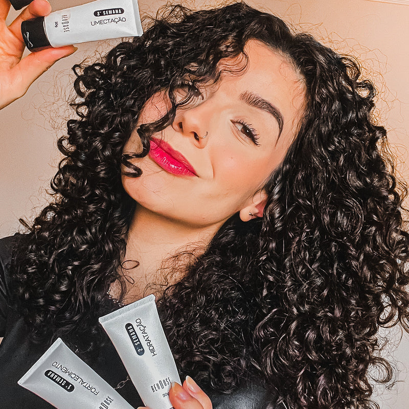 Kit Beudose  - Shampoo 250ml + Máscara 300gr + Creme de definição de cachos 180gr + Cronograma Capilar Cachos 4 bisnagas