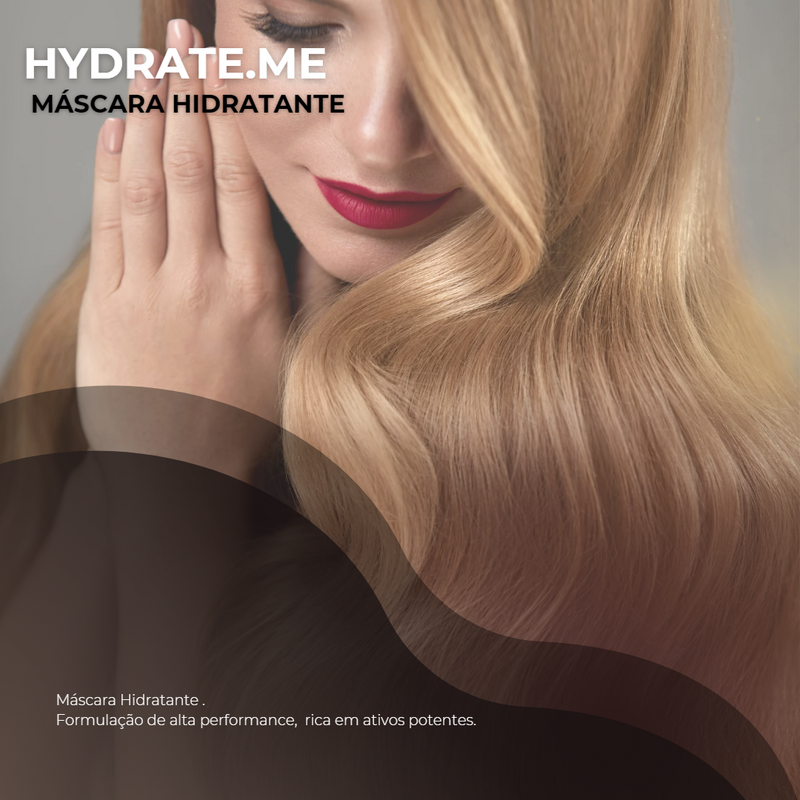 Máscara Hydrate.Me 300g - Hidratação Profunda para Cabelos Secos e Danificados