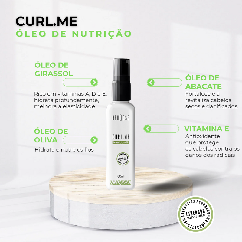 Nutrition Oil CURL.ME - Óleo de Nutrição