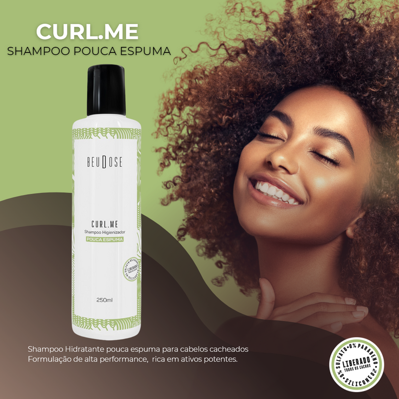 Shampoo CURL.ME- POUCA ESPUMA - Hidratação